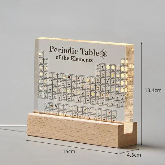 Acrylic Periodic Table Figurine – Mendeleev Science Desk Ornament Room Decor - Tampa Home & Garden Store