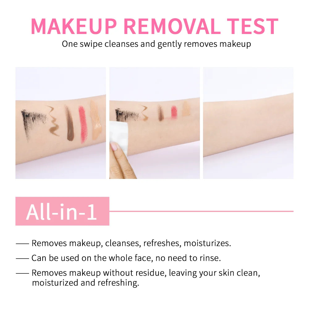 Garnier Micellar Water Hydrating Cleanser swatch test on arm; 3 swatches removed with pad on Tampa Home & Garden Store