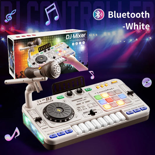 Kids DJ Mixer Controller Toy with Microphone Electronic Music Play Set - Tampa Home & Garden Store
