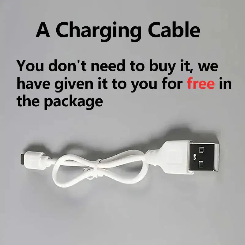 White USB charging cable USB-A to micro-USB, coiled on Tampa Home & Garden Store