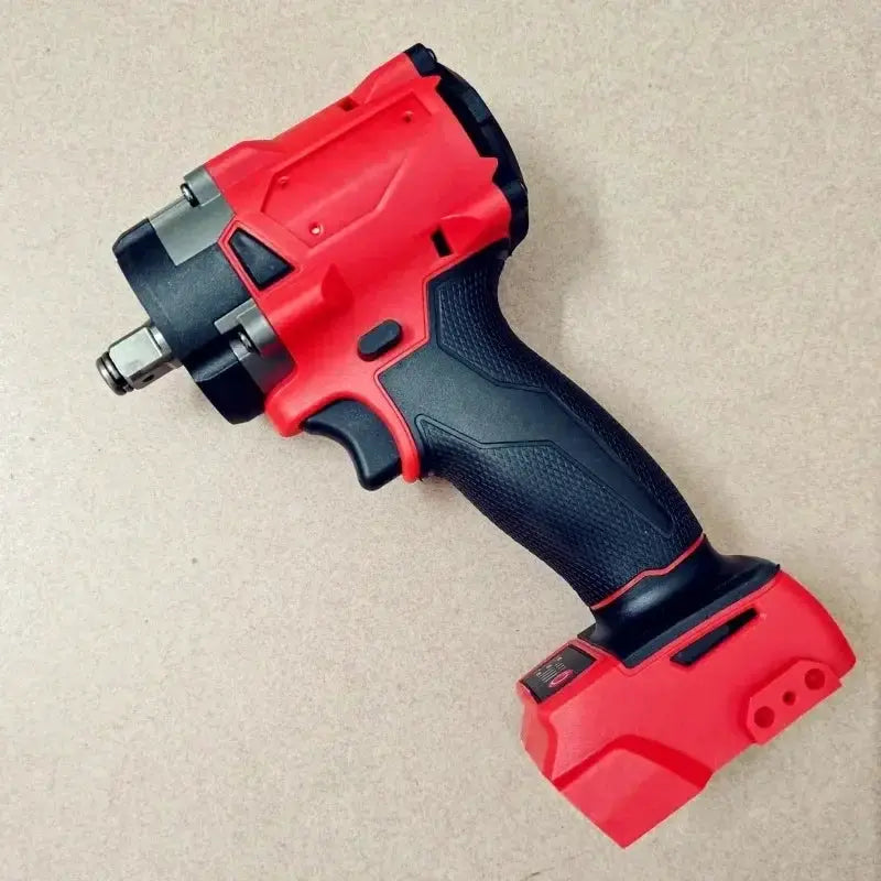 500 Nm cordless brushless impact wrench red and black with 1/2 inch drive ergonomic grip on Tampa Home & Garden Store