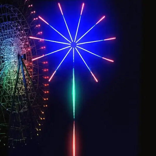 RGB Fireworks LED Strip Light Music Sync Sound Control Dream Meteor Decor Kit