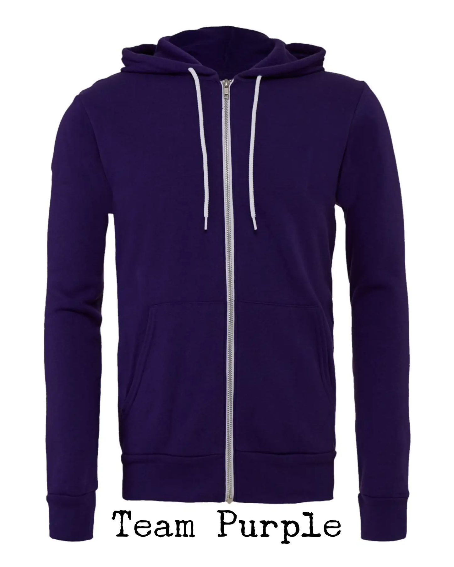 Sassenach Thistle Embroidered Zipper Hoodie in purple with white drawstrings by Thistle & Stitch on Tampa Home & Garden Store