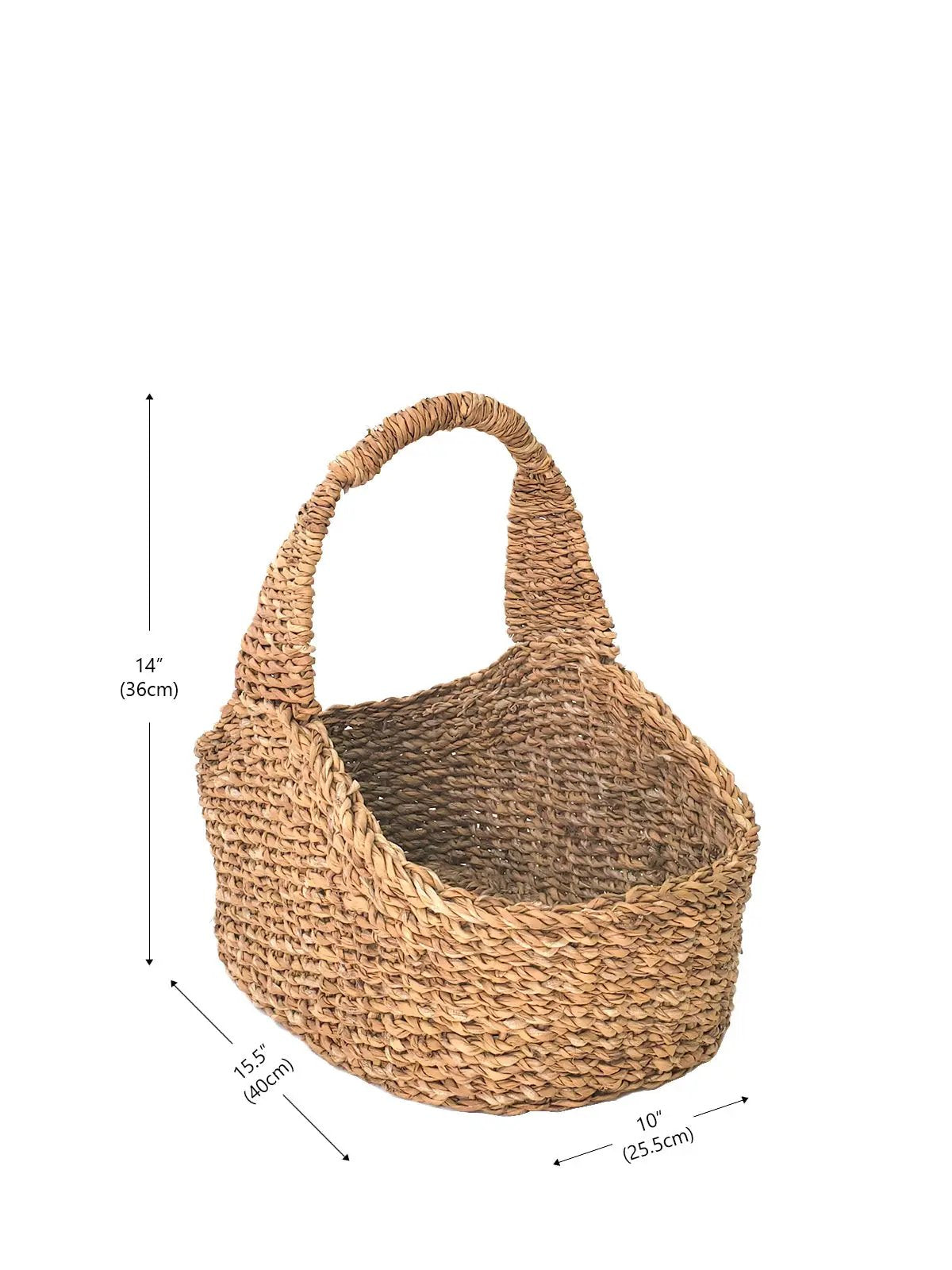 Savar Picnic Basket handwoven natural straw storage basket by KORISSA (Fair Trade) on Tampa Home & Garden Store
