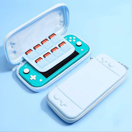 Switch Lite blue 3 in 1 bag case with cartridge slots and cute thumb grip cover FLIPSTYLEZLLC on Tampa Home & Garden Store