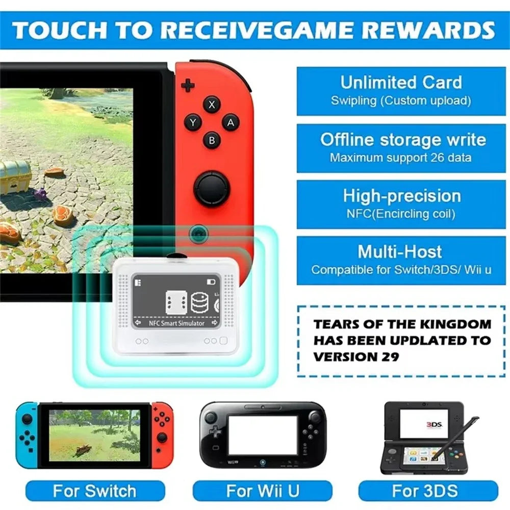 FANGTUOSI NFC Game Simulator white for Amiibo emulation Switch/3DS/Wii U on Tampa Home & Garden Store