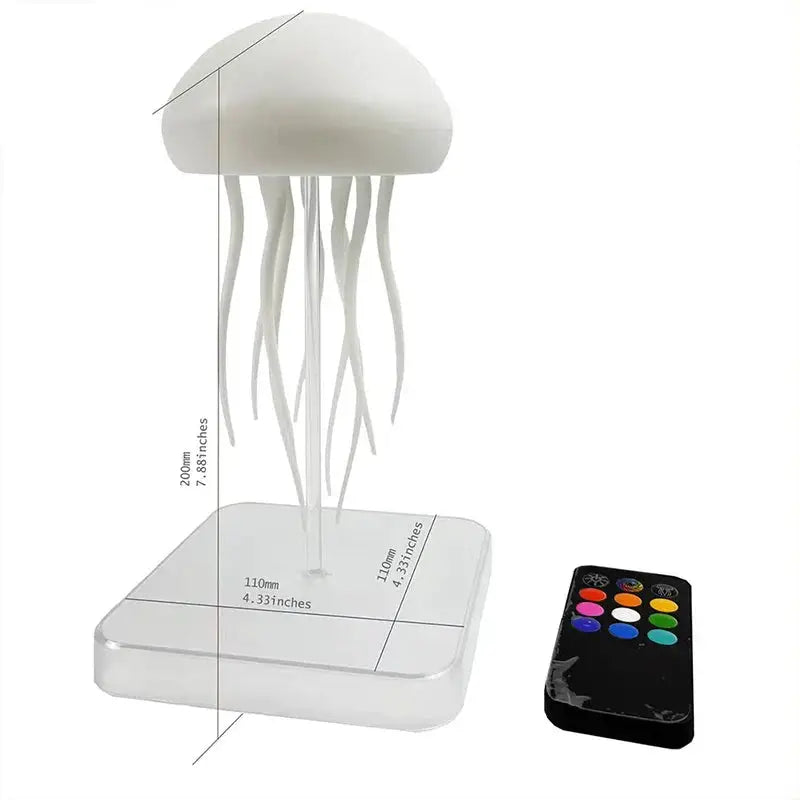 LED Jellyfish Lamp with 9 tentacles, color-changing, white night light with remote on Tampa Home & Garden Store