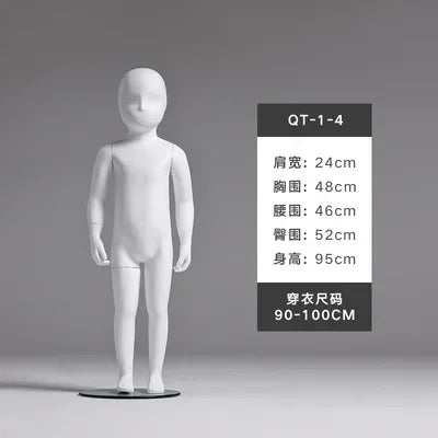 DecorBites Kids full-body mannequin, white child display stand for clothing store, 1 pc on Tampa Home & Garden Store
