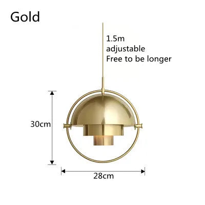 Nordic Pendant Light E27 Gold Moktan Sabai ceiling fixture for bedroom and dining on Tampa Home & Garden Store