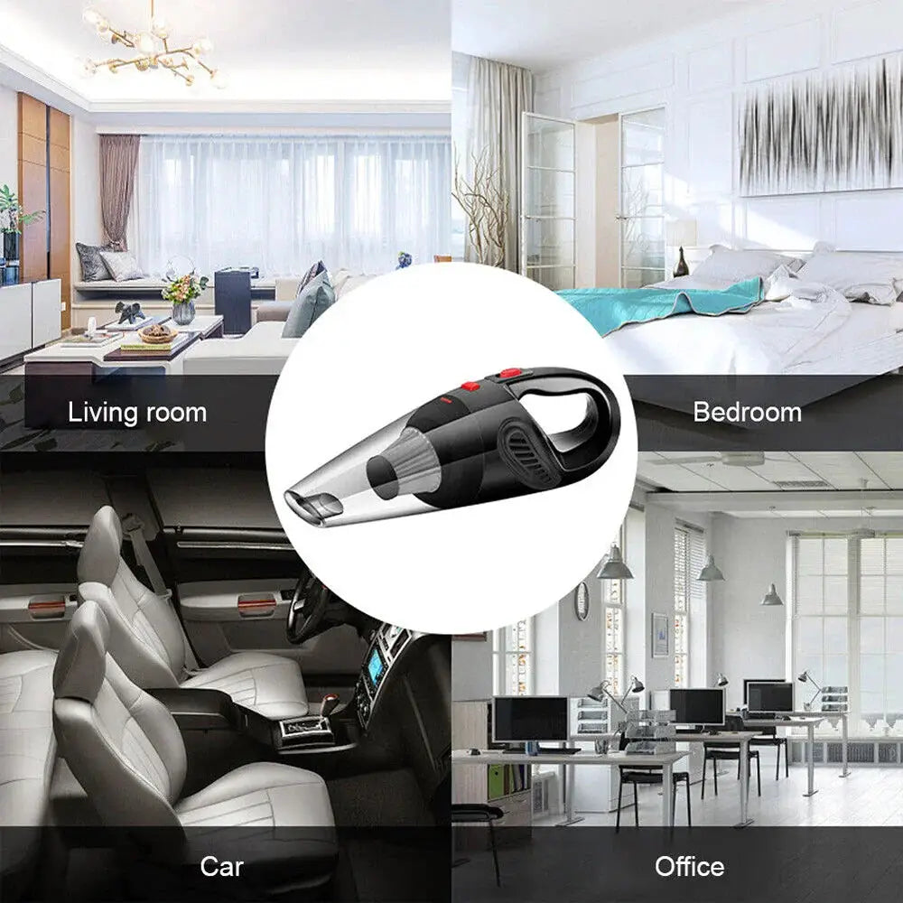 Cordless handheld vacuum 12000Pa wet/dry car cleaner Moktan Sabai, black USB rechargeable on Tampa Home & Garden Store