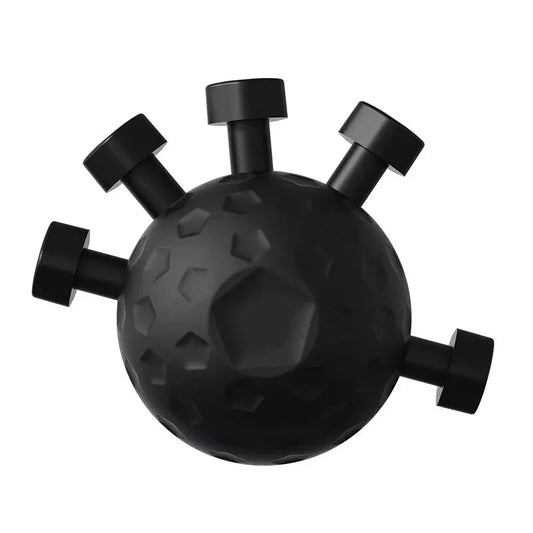 Adjustable Finger Exerciser Hand Grip Trainer, Moktan Sabai black sphere with five grips on Tampa Home & Garden Store