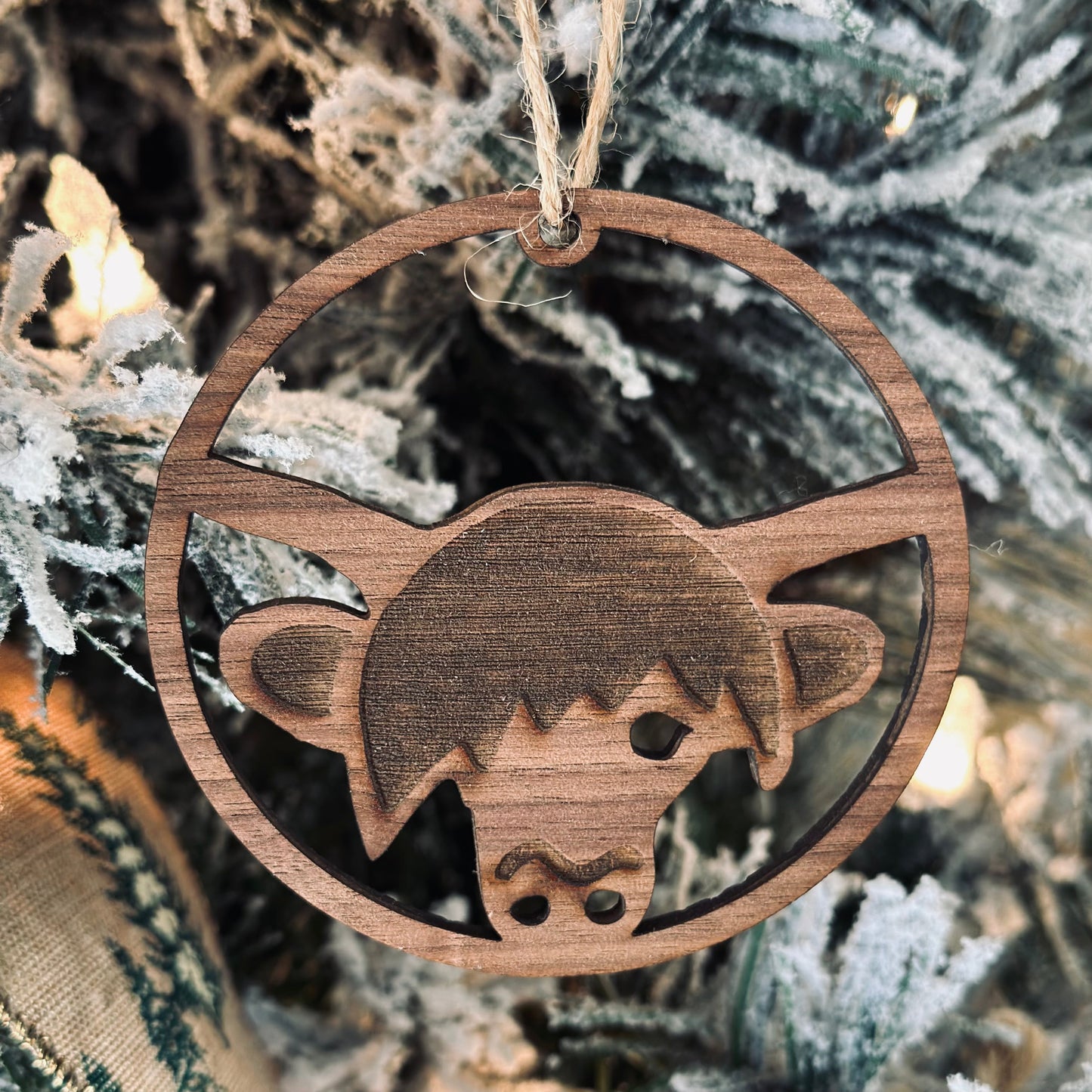 Scottish Thistle - Wooden Ornament Collection by Acorn & Fox - Tampa Home & Garden Store
