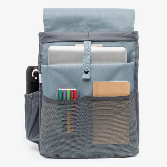 Kaut Backpack Stone Blue 19.2L with 14in laptop sleeve; front mesh pockets for pens Lefrik USA on Tampa Home & Garden Store