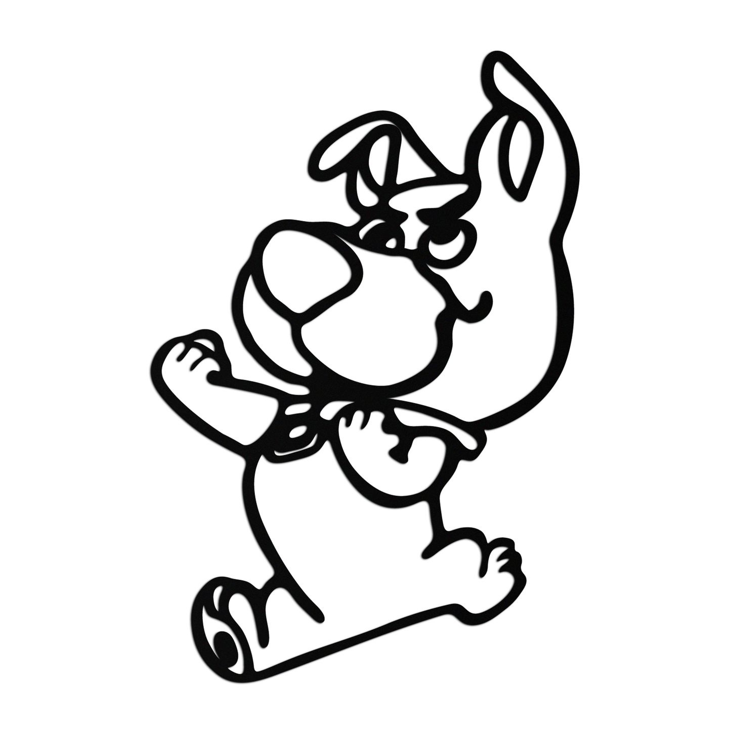 Scrappy-Doo Metal Wall Art – Playful Cartoon Character Silhouette for Fans- KAF658 - Tampa Home & Garden Store