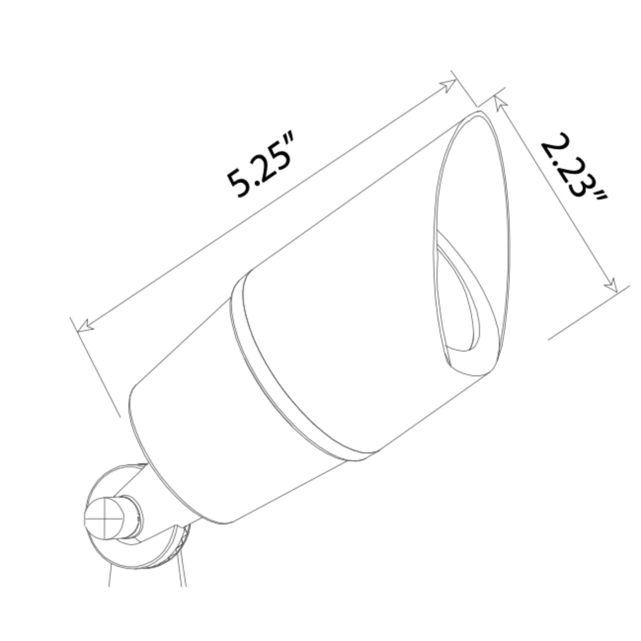 Rein Brown Brass Spot Light Éclairage extérieur basse tension
