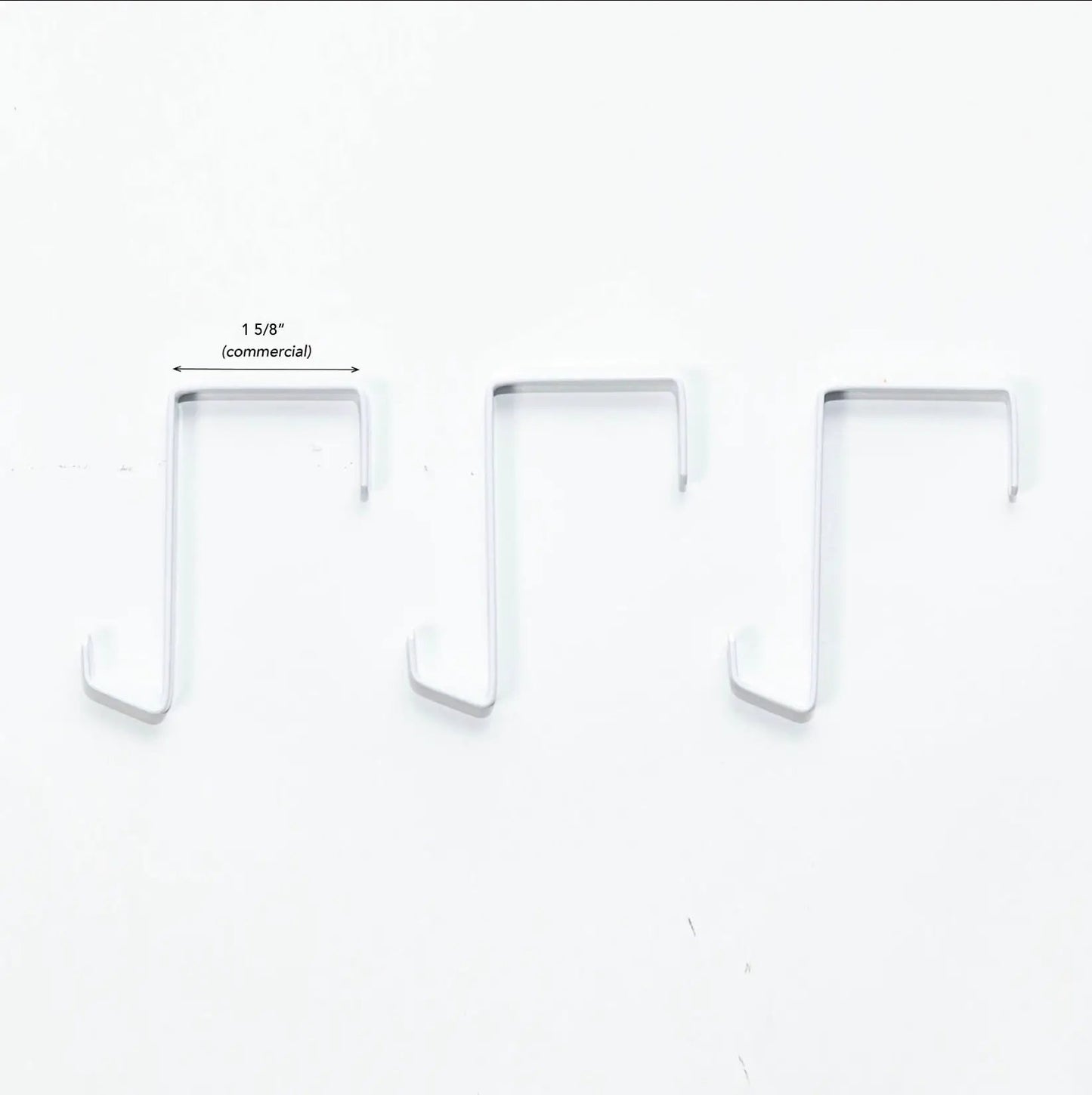Horderly over-the-door shoe organizer hooks, set of 3, silver metal on Tampa Home & Garden Store