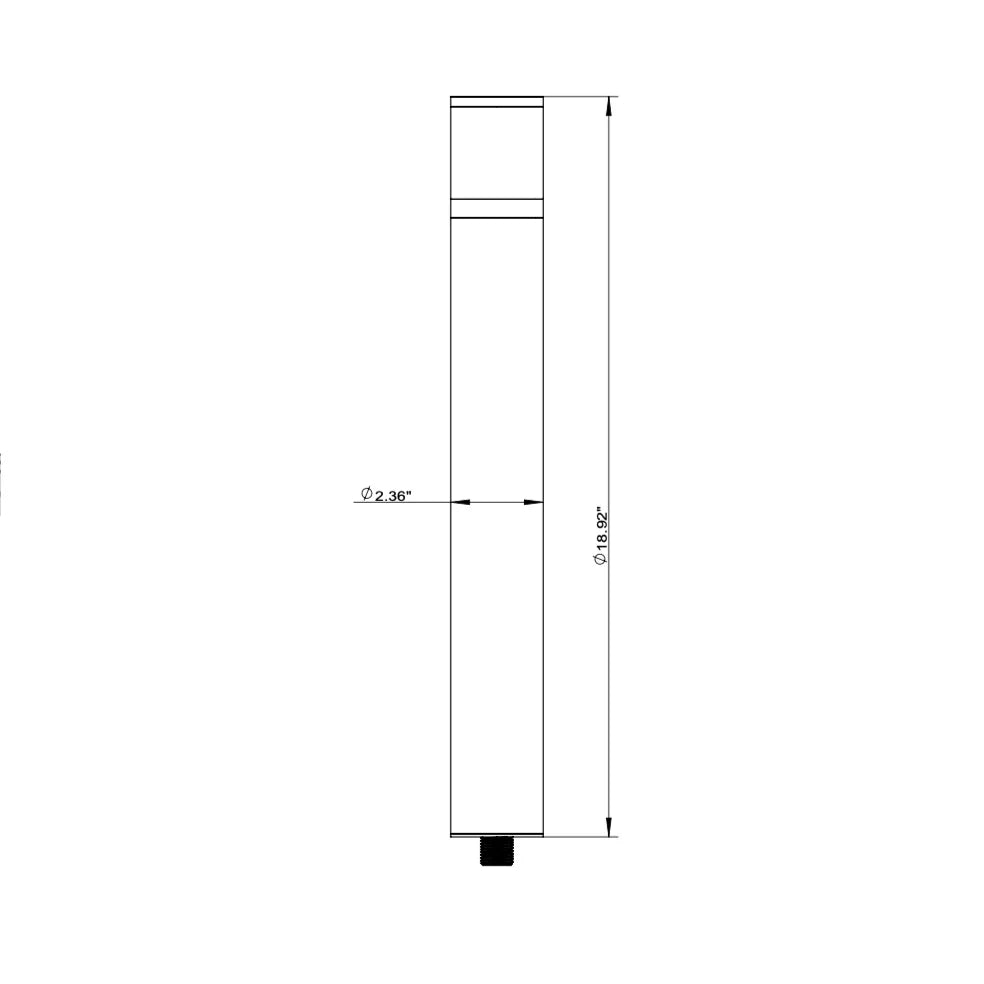 Lámpara de bolardo de latón negro Brutus de 15" Iluminación exterior de bajo voltaje