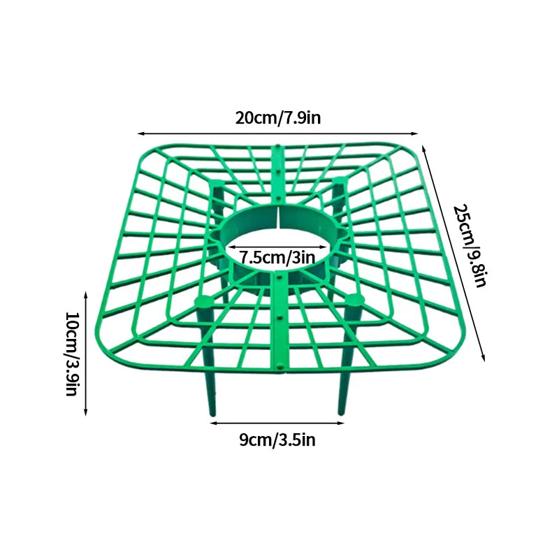 Green Plastic Strawberry Support Rack for Garden