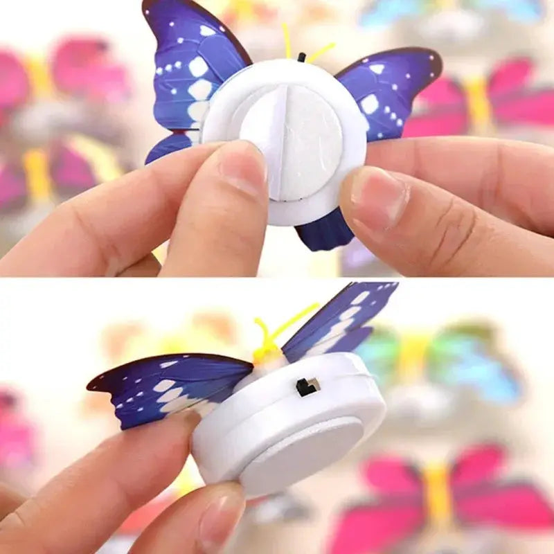 Colorful LED butterfly night light, stickable wall lamp by Moktan Sabai on Tampa Home & Garden Store