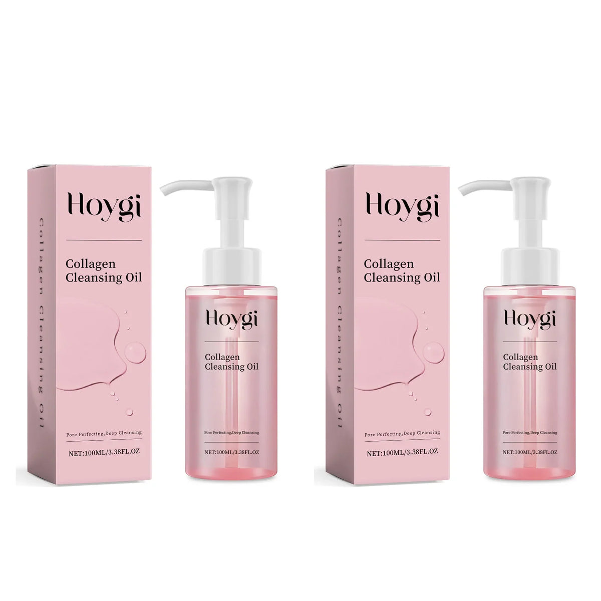 Collagen Cleansing Oil bottles with pink boxes, 2-pack, Silcy Skin on Tampa Home & Garden Store