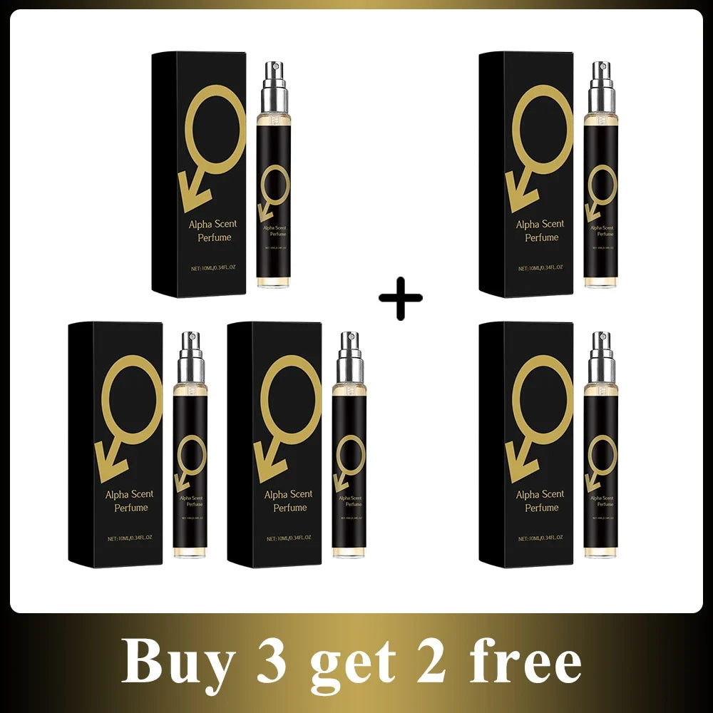 Silcy Skin Alpha Scent Perfume spray set of 4 with black boxes and gold logo bottles on Tampa Home & Garden Store