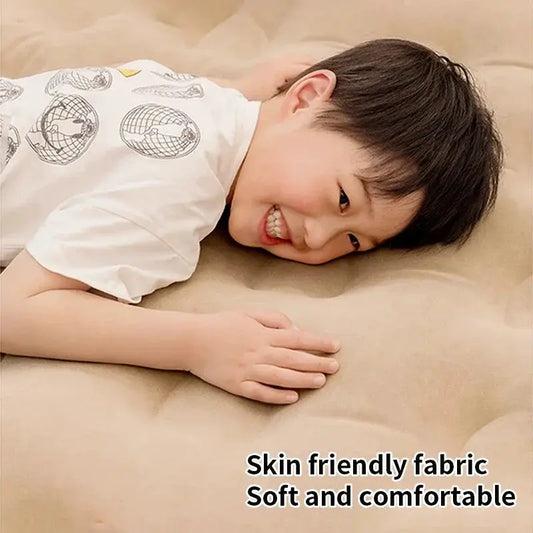 Air mattress Moktan Sabai with skin friendly beige fabric soft and comfortable on Tampa Home & Garden Store