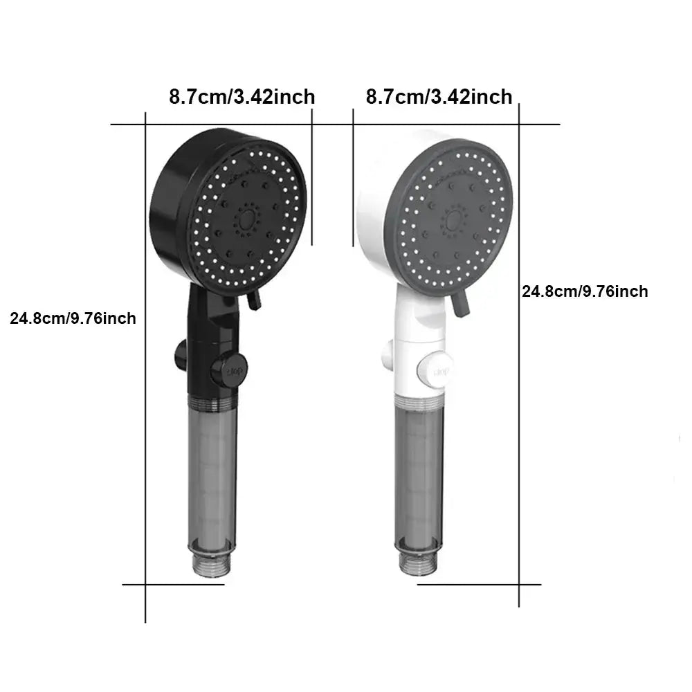 High Pressure Water Saving Shower Head Handheld with 10 Spray Modes Filter Nozzle - Tampa Home & Garden Store