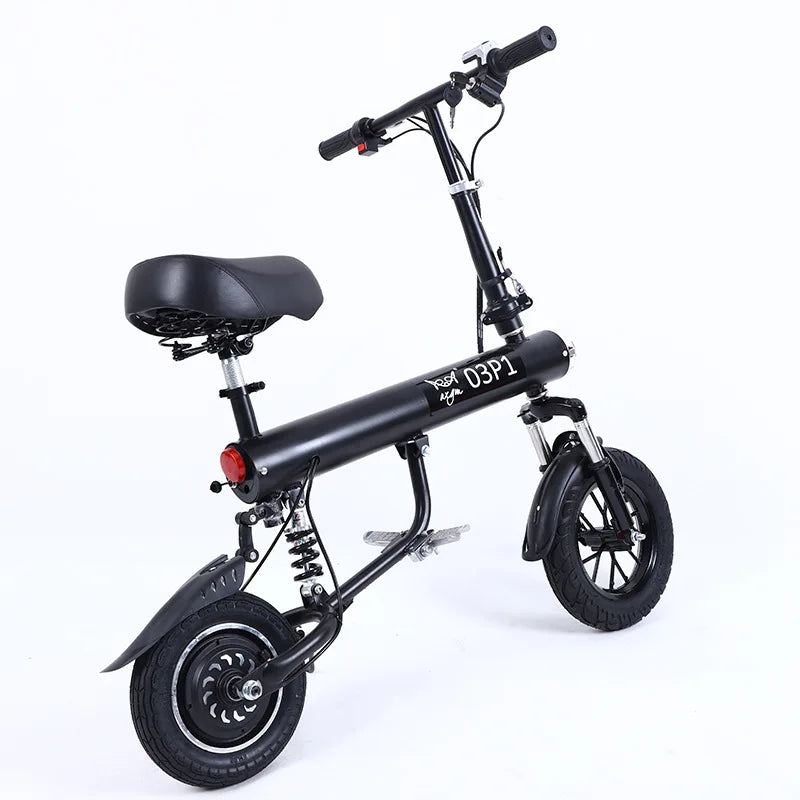 Folding electric scooter for adults UpTrend Deals with black frame and 12 inch wheels on Tampa Home & Garden Store