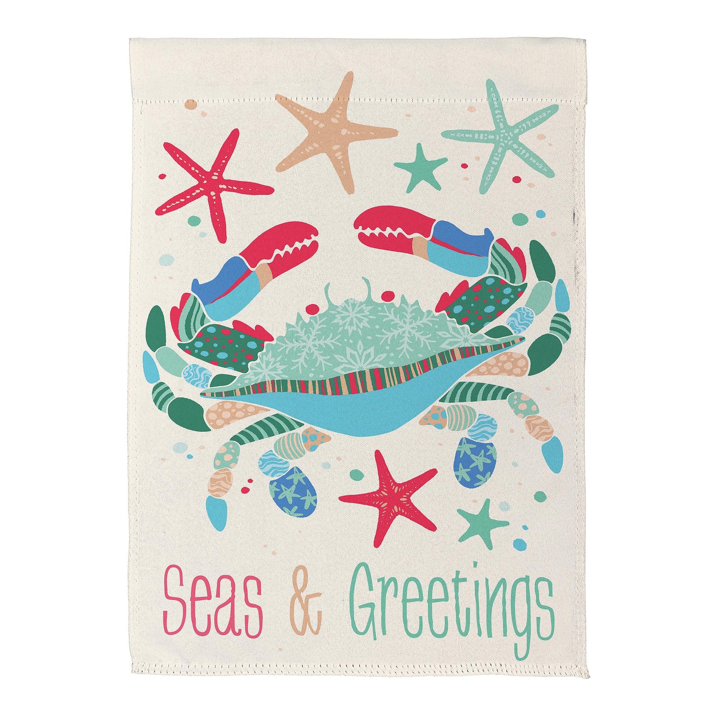Seas & Greetings Suede Garden Flag - Tampa Home & Garden Store