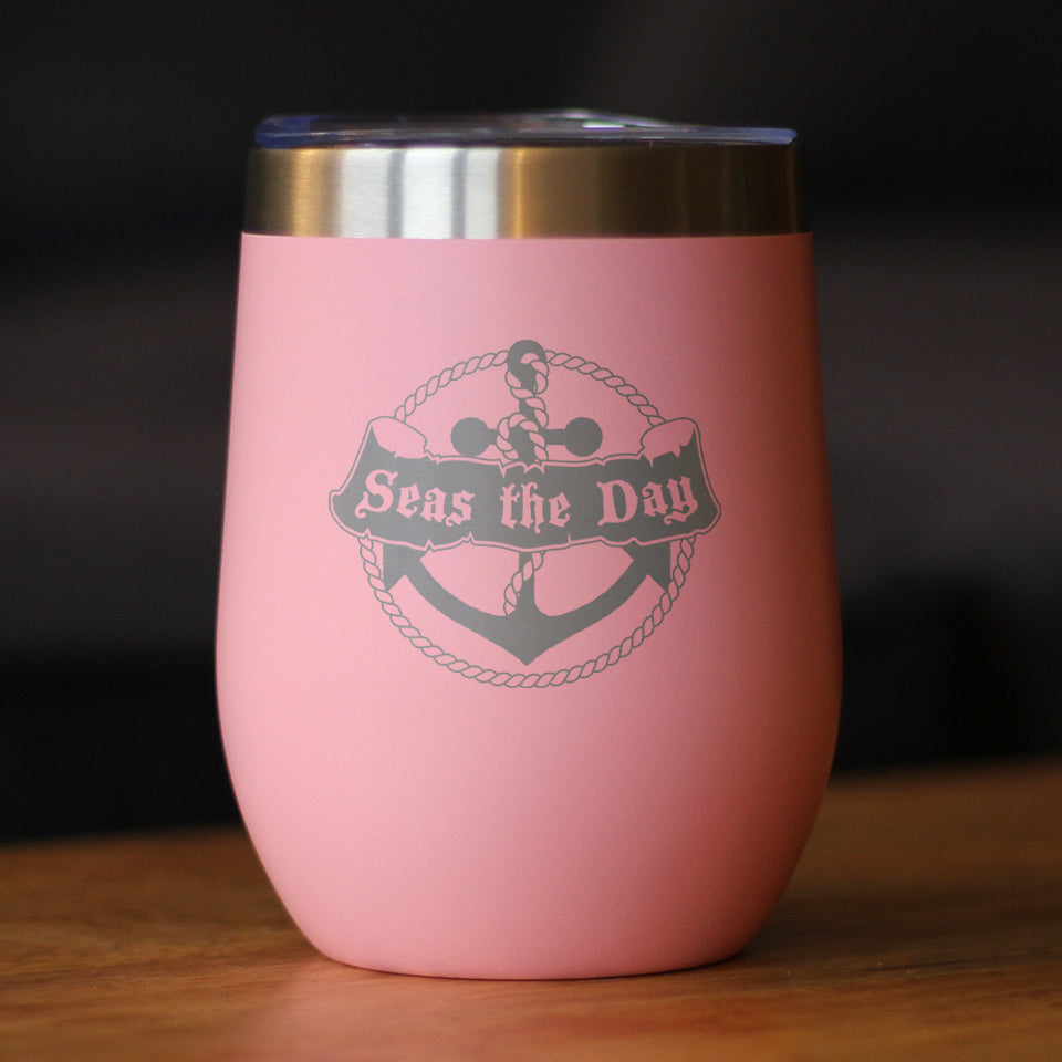 Seas the Day - Wine Tumbler - Tampa Home & Garden Store
