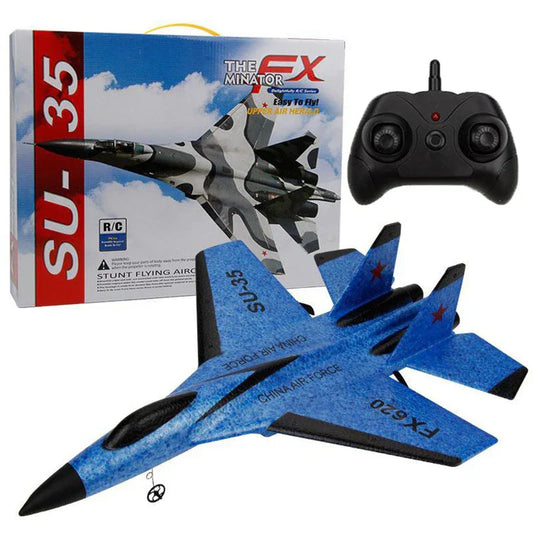Kids RC Airplane 2.4GHz Fighter Jet Glider Remote Control Plane - Tampa Home & Garden Store