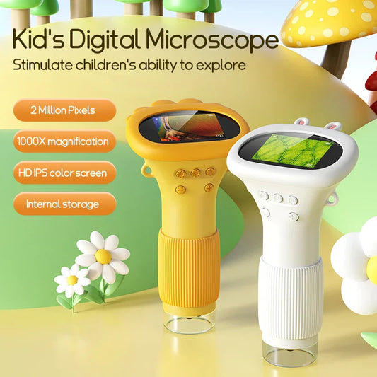 Kids Handheld Microscope 1000X Magnification – Portable STEM Science Toy - Tampa Home & Garden Store