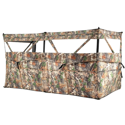 See-through hunting blind panel in camouflage with dog door on Tampa Home & Garden Store