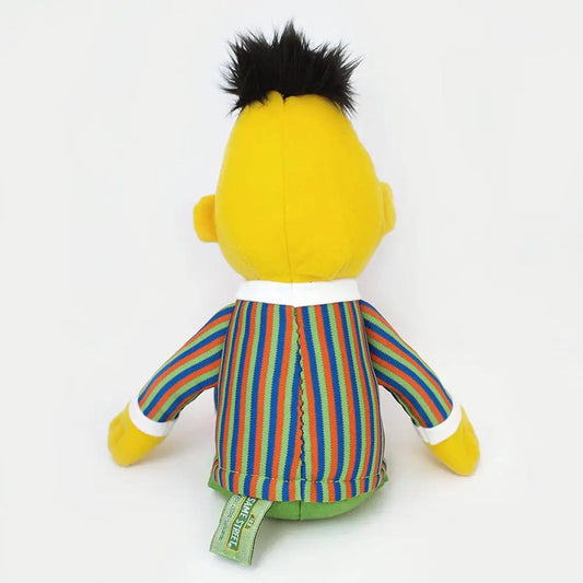 Bert plush toy 14 inch yellow with striped rainbow jacket and green pants Country Christmas Loft on Tampa Home & Garden Store