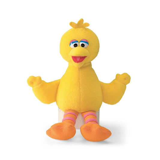 Sesame Street Big Bird plush beanbag toy yellow with fuzzy fabric and pink striped feet on Tampa Home & Garden Store