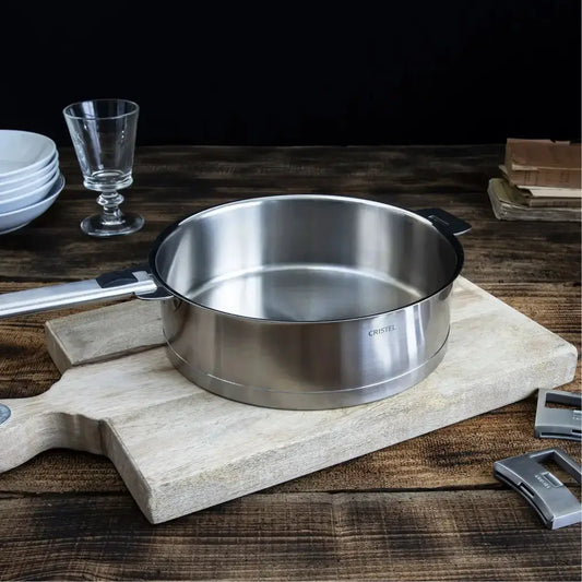Detachable stainless steel handles set for CRISTEL USA pots, 2-piece hardware on Tampa Home & Garden Store