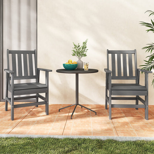 Set of 2 Patio Dining Chairs with Wide Armrests - Tampa Home & Garden Store