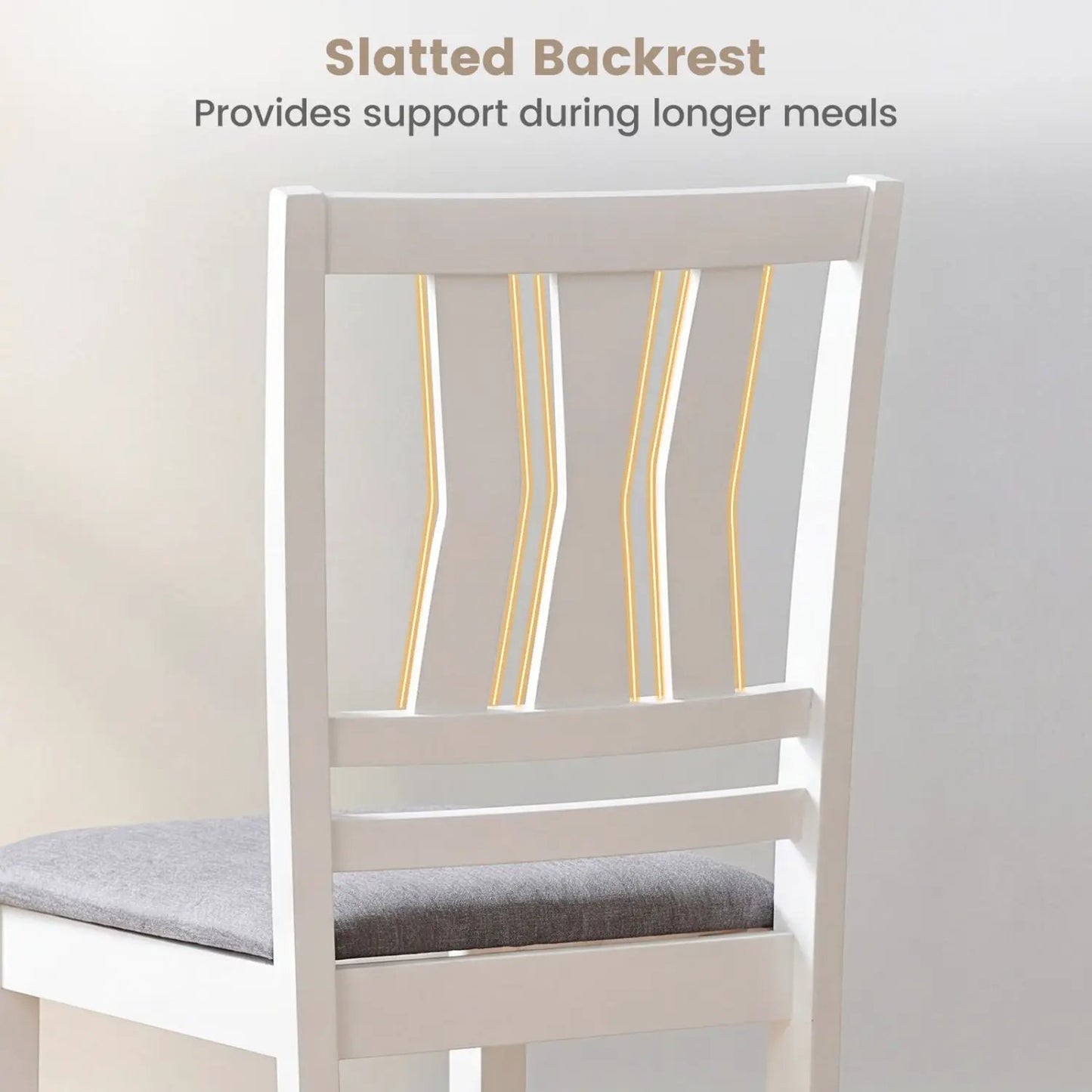 Upholstered Dining Chairs Set of 4 with Wood Frames