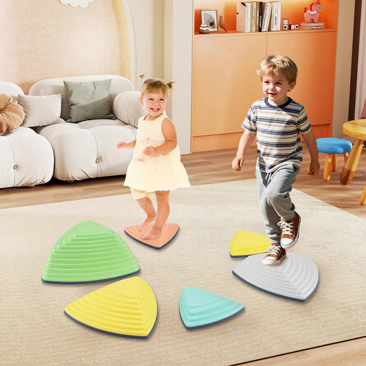 Set of 11 kids stepping stones with colorful dome balance stones for indoor play on Tampa Home & Garden Store
