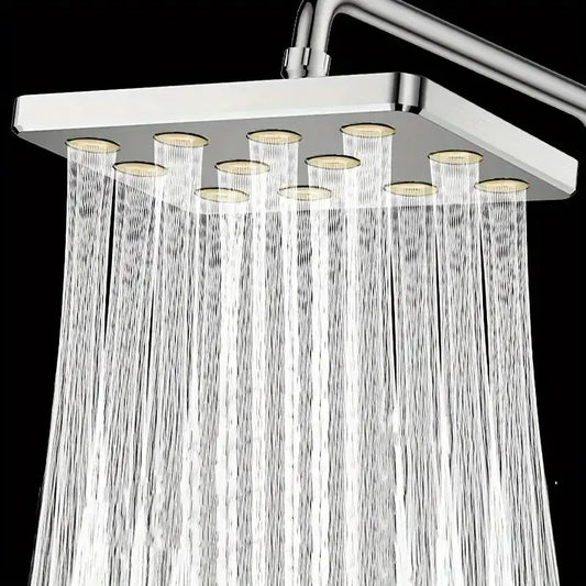10-inch chrome overhead fixed shower head with rainfall spray Moktan Sabai on Tampa Home & Garden Store