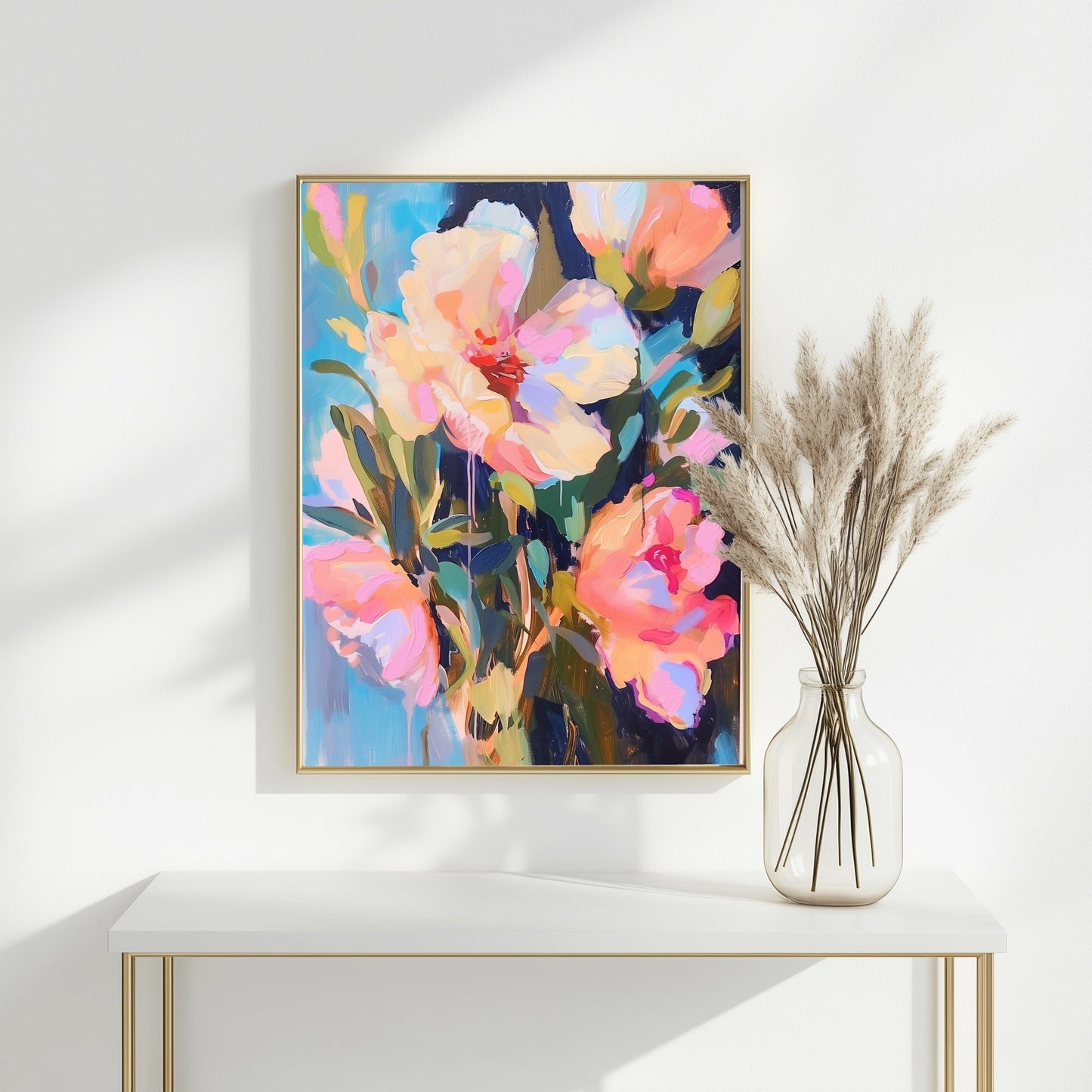 Impresión Artística "Cultivó Flores Silvestres Mientras Dormía" – Decoración de Pared Caprichosa y Onírica