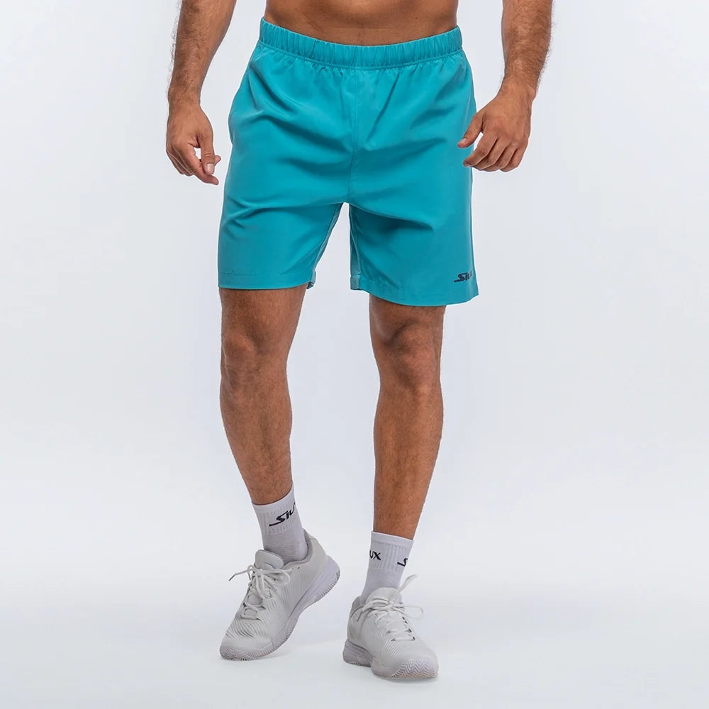 Match 24 Men's Shorts FW24 by Siux USA in teal with elastic waistband on Tampa Home & Garden Store