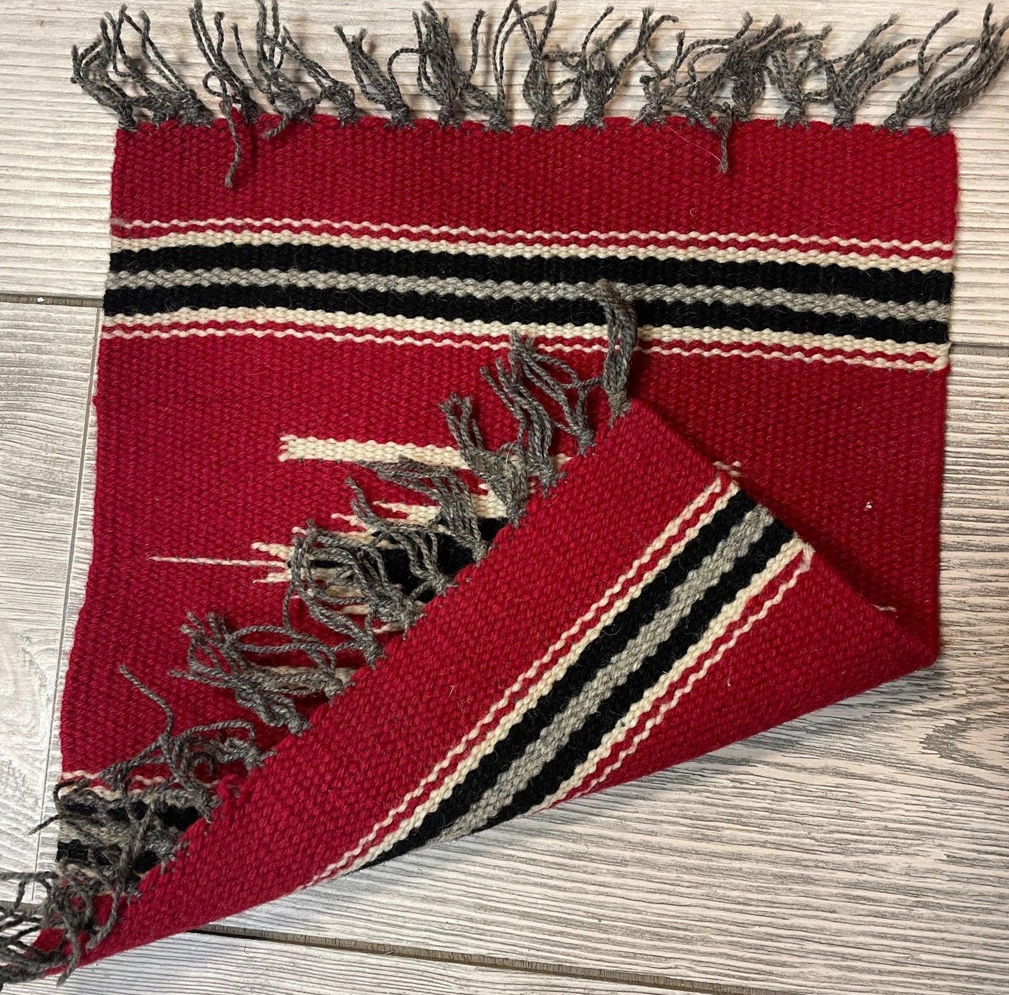 Small Mexican Hand Woven Kilim Rug 9''x12'' - Tampa Home & Garden Store