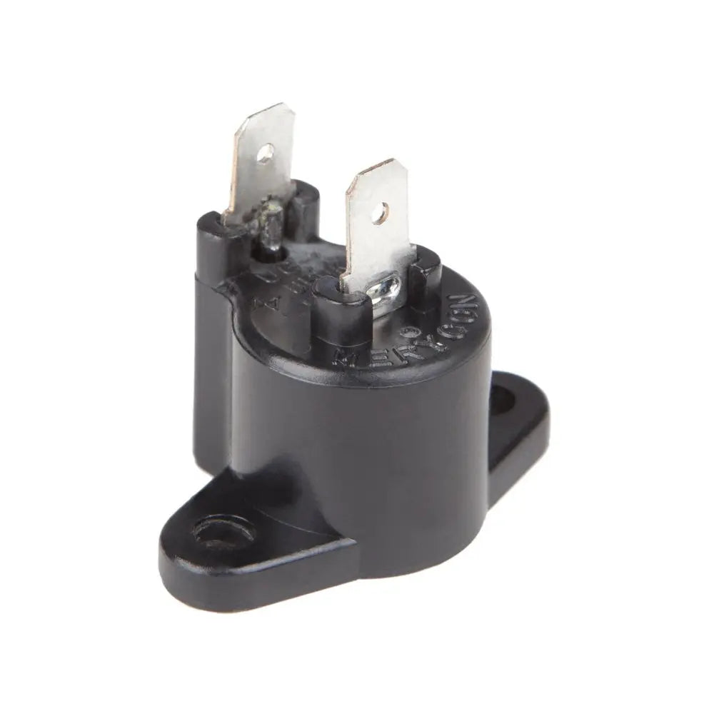 Small tilt switch replacement part, black plastic housing with metal terminals for patio heaters on Tampa Home & Garden Store
