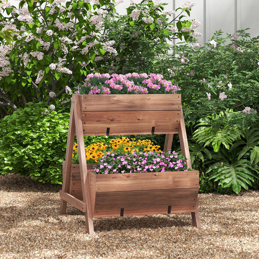 Vertical Raised Garden bed with 3 Wooden Planter Boxes-S - Tampa Home & Garden Store