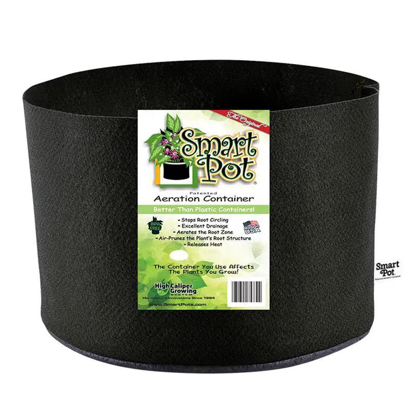 Smart Pot Black 1 Gal Fabric Aeration Container by Grow Organic on Tampa Home & Garden Store
