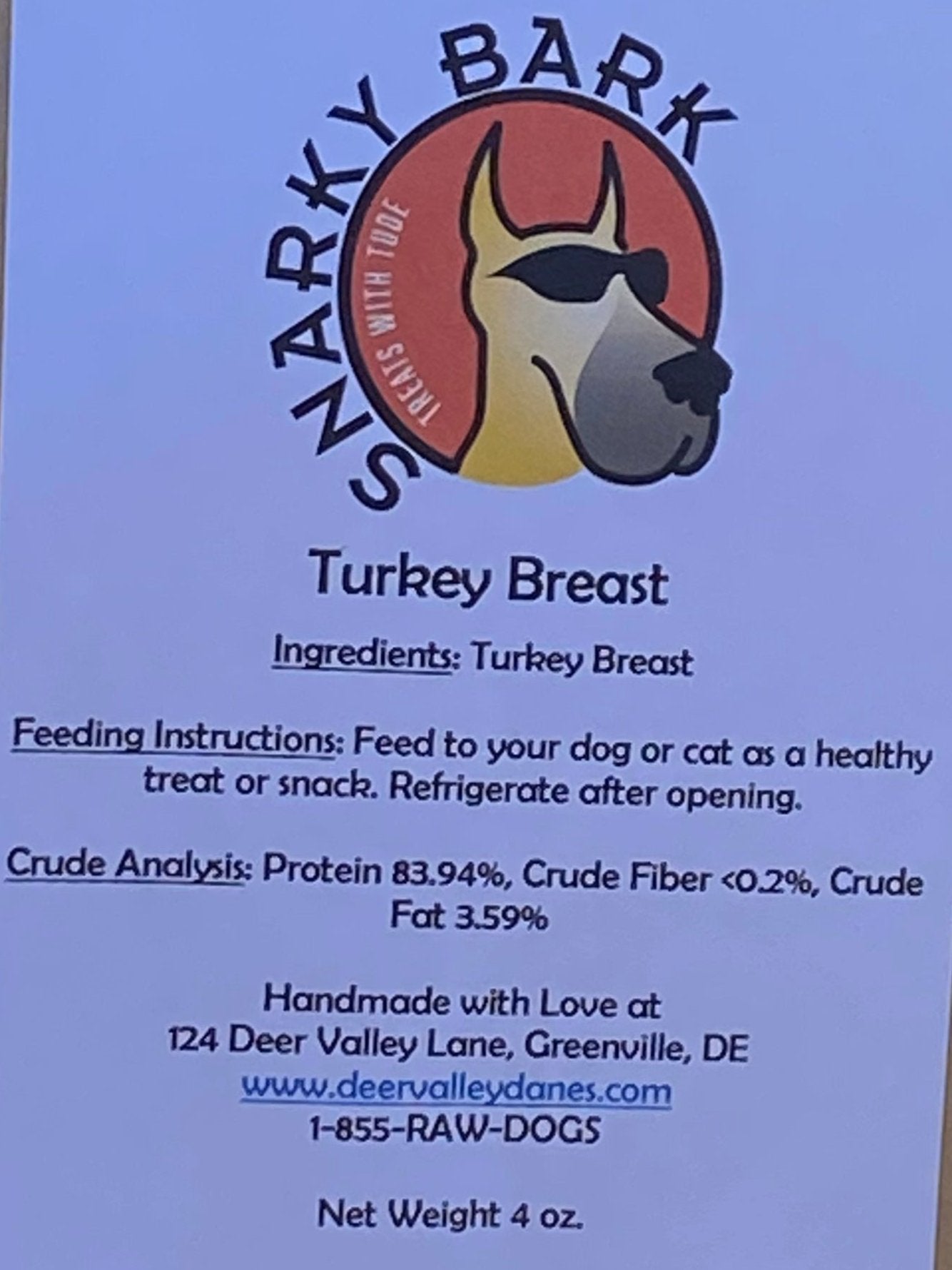 Snarky Bark Turkey Breast Jerky - Tampa Home & Garden Store