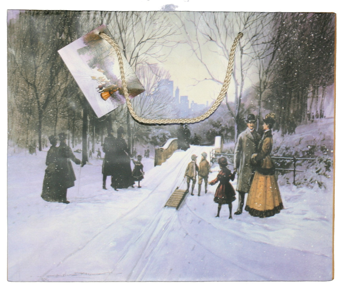 Snow Day In Central Park Gift Bag - Medium - Tampa Home & Garden Store