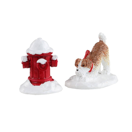Snowy Fire Hydrant - 2 Piece Set - Tampa Home & Garden Store
