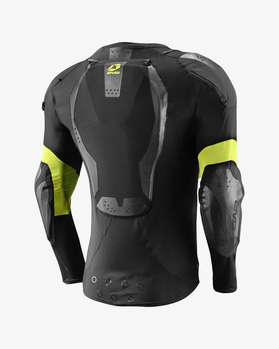 EVS Sports Ballistic Pro Jersey with reactive memory foam black with neon-yellow arm panels on Tampa Home & Garden Store